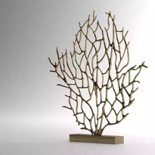 Sculpture bronze of coral tree