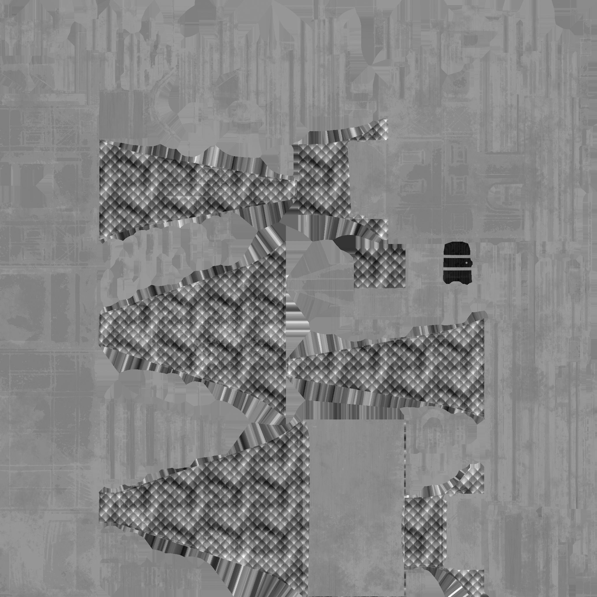 Medieval Building A08 Destroyed Old - Scenery Backdrop House Low-poly 3D model_21