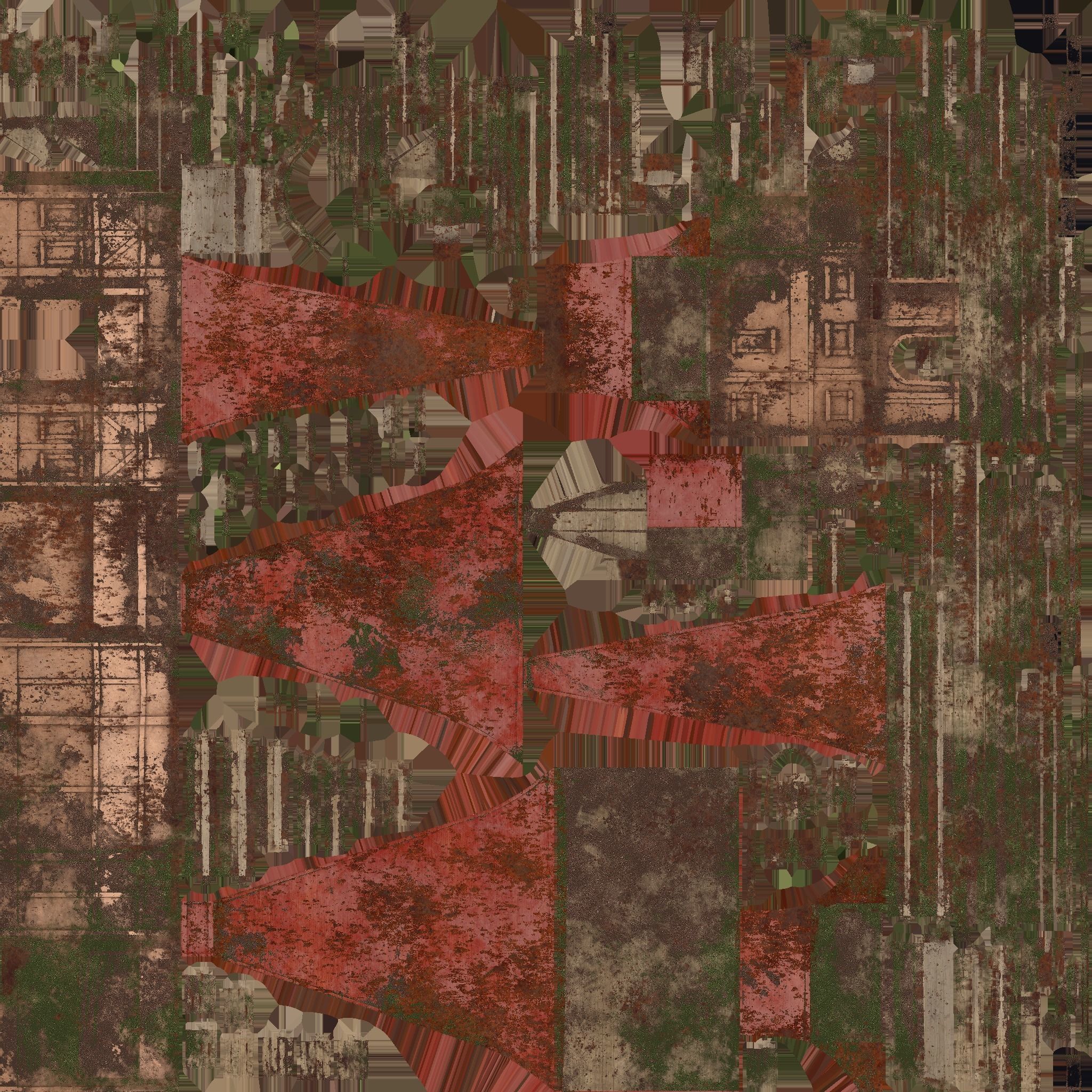 Medieval Building A08 Destroyed Old - Scenery Backdrop House Low-poly 3D model_20