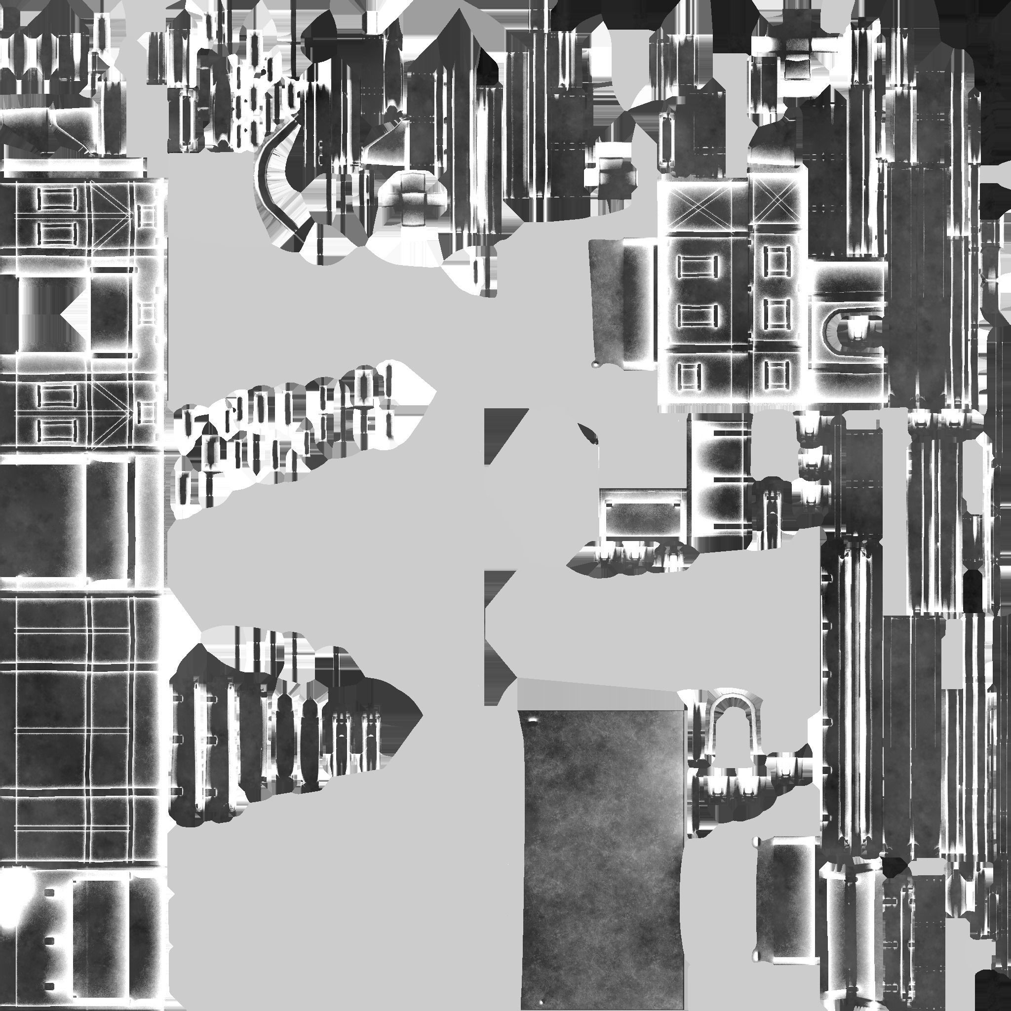 Medieval Building A09 Noble Wood - Scenery Backdrop House Low-poly 3D model_24