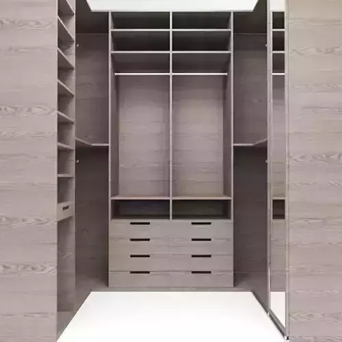 wardrobe walk in with drawers