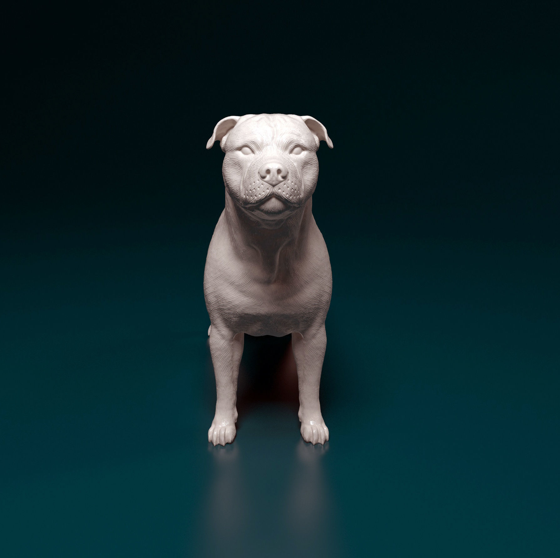 Staffordshire bull terrier 1 3D print model_5