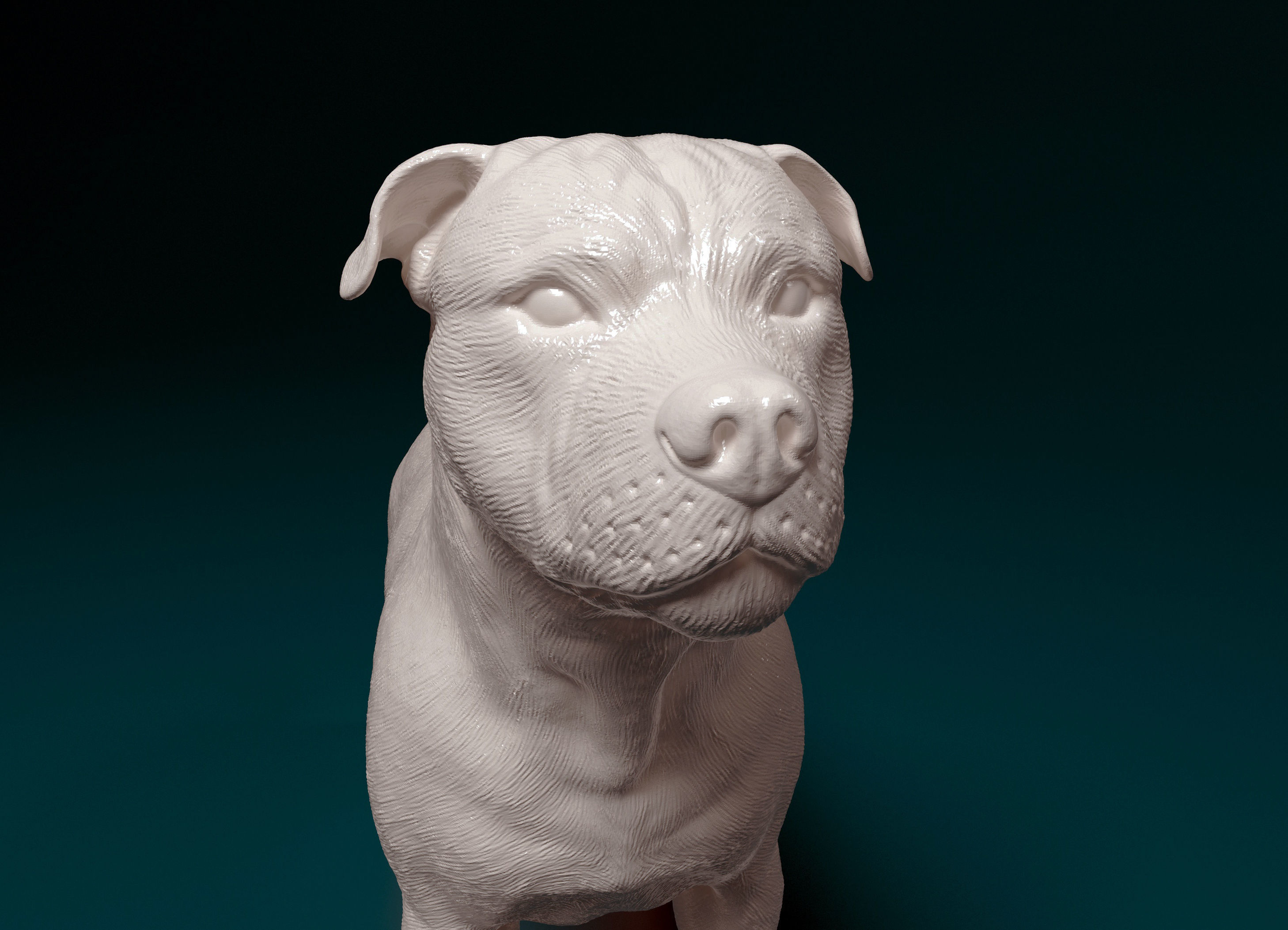 Staffordshire bull terrier 1 3D print model_9