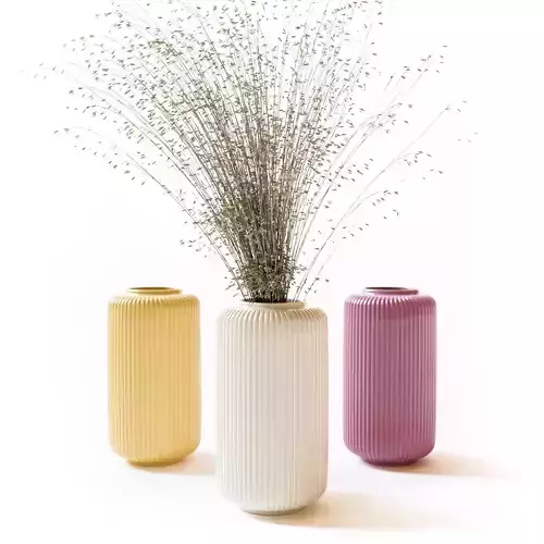 Ceramic and glass decoration vases