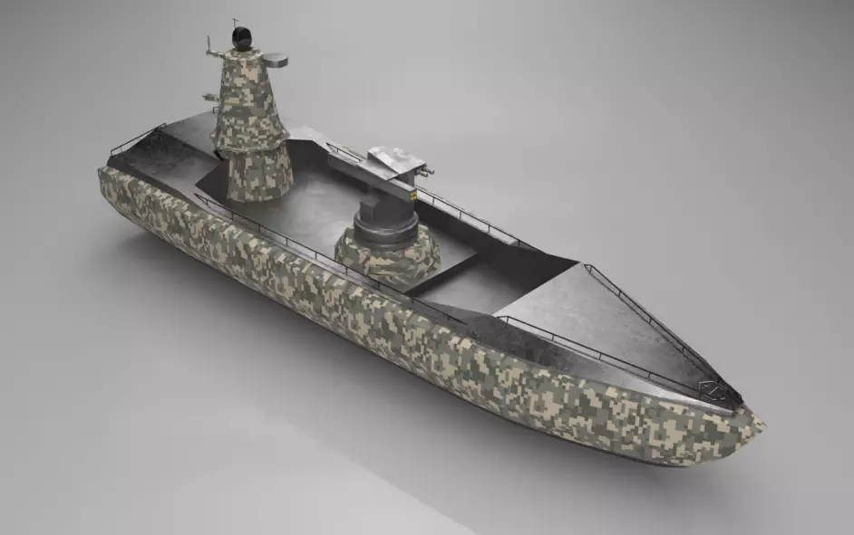 Unmanned Weaponized Sea Vehicle ULAQ 3D model