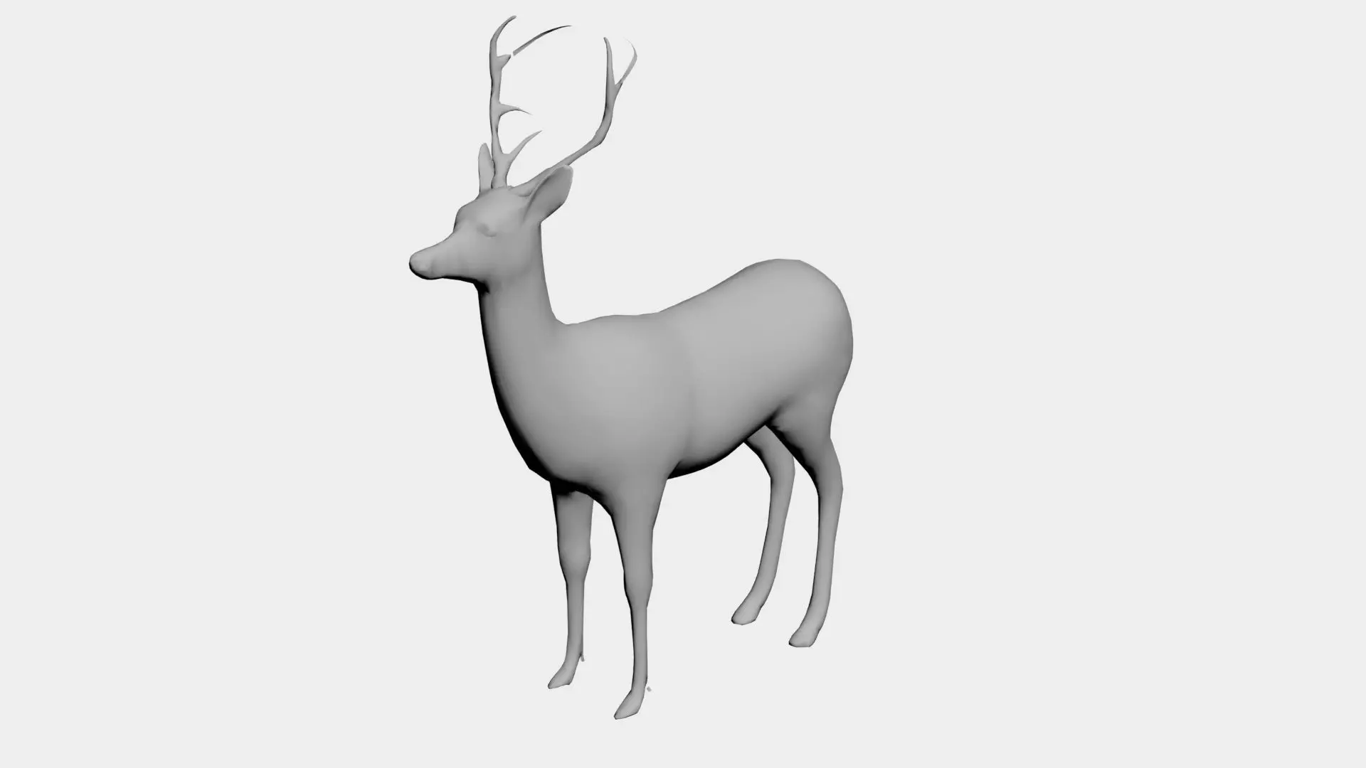 Deer-wild animals 3D model_0