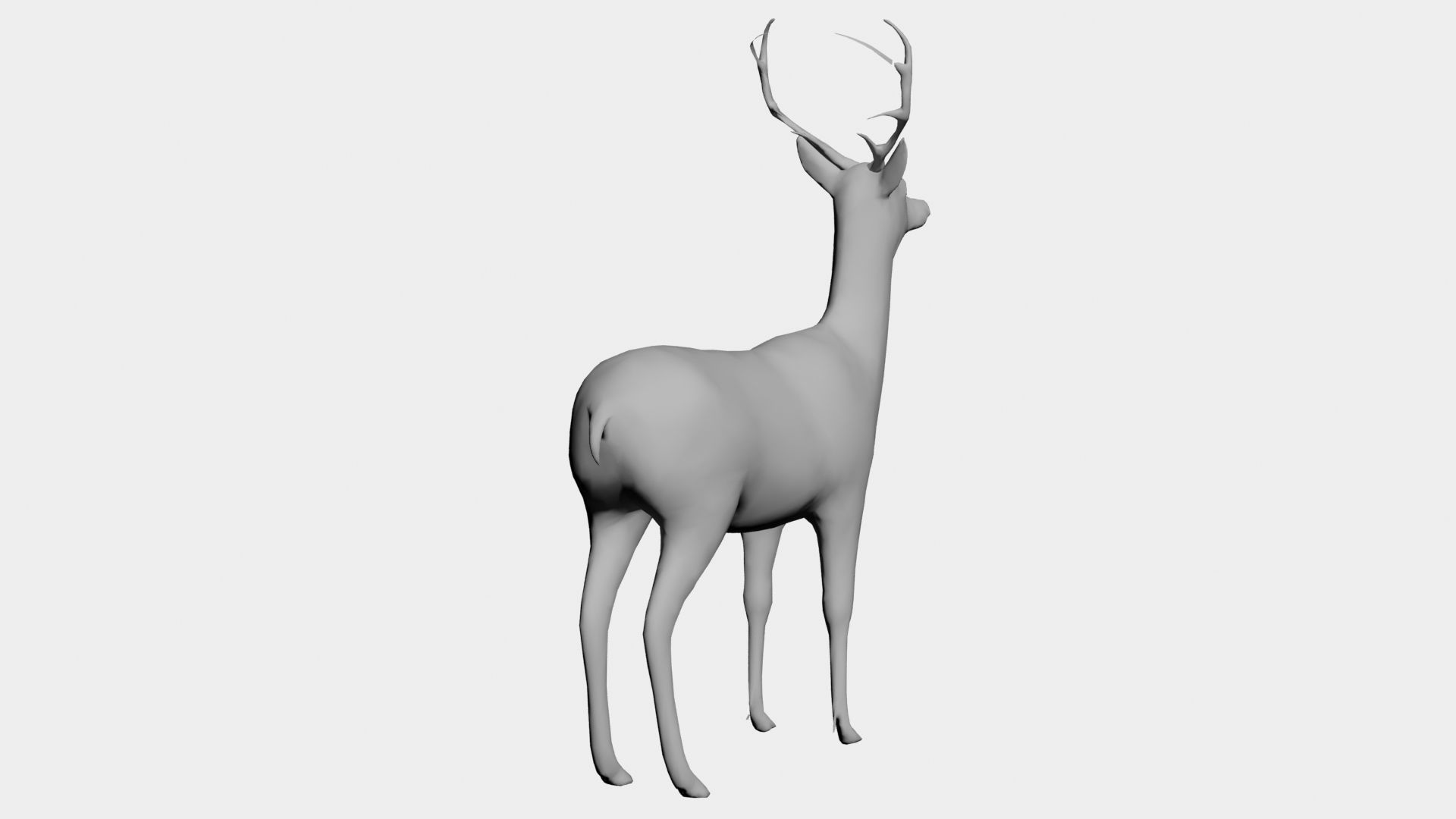 Deer-wild animals 3D model_3