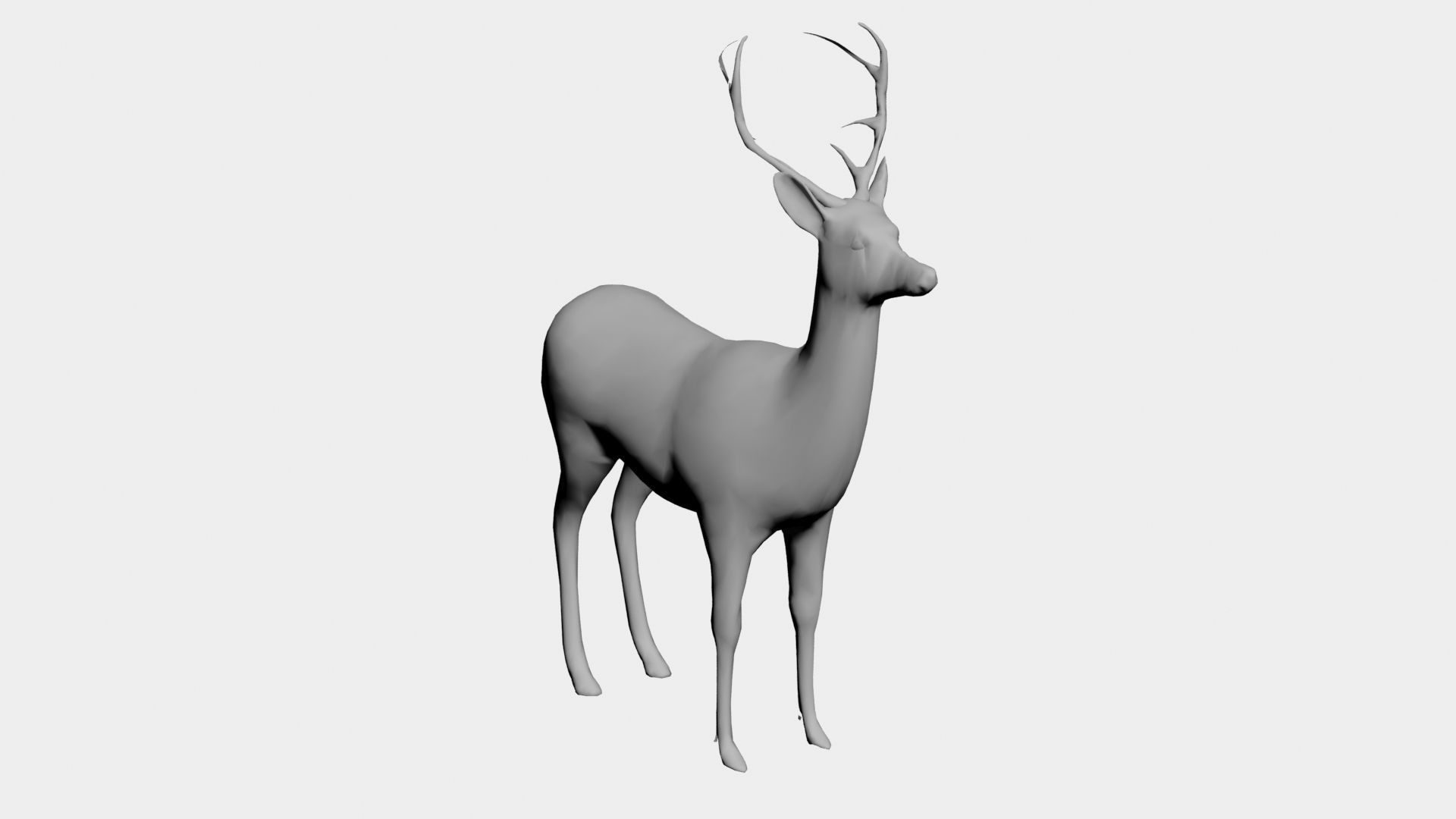 Deer-wild animals 3D model_1