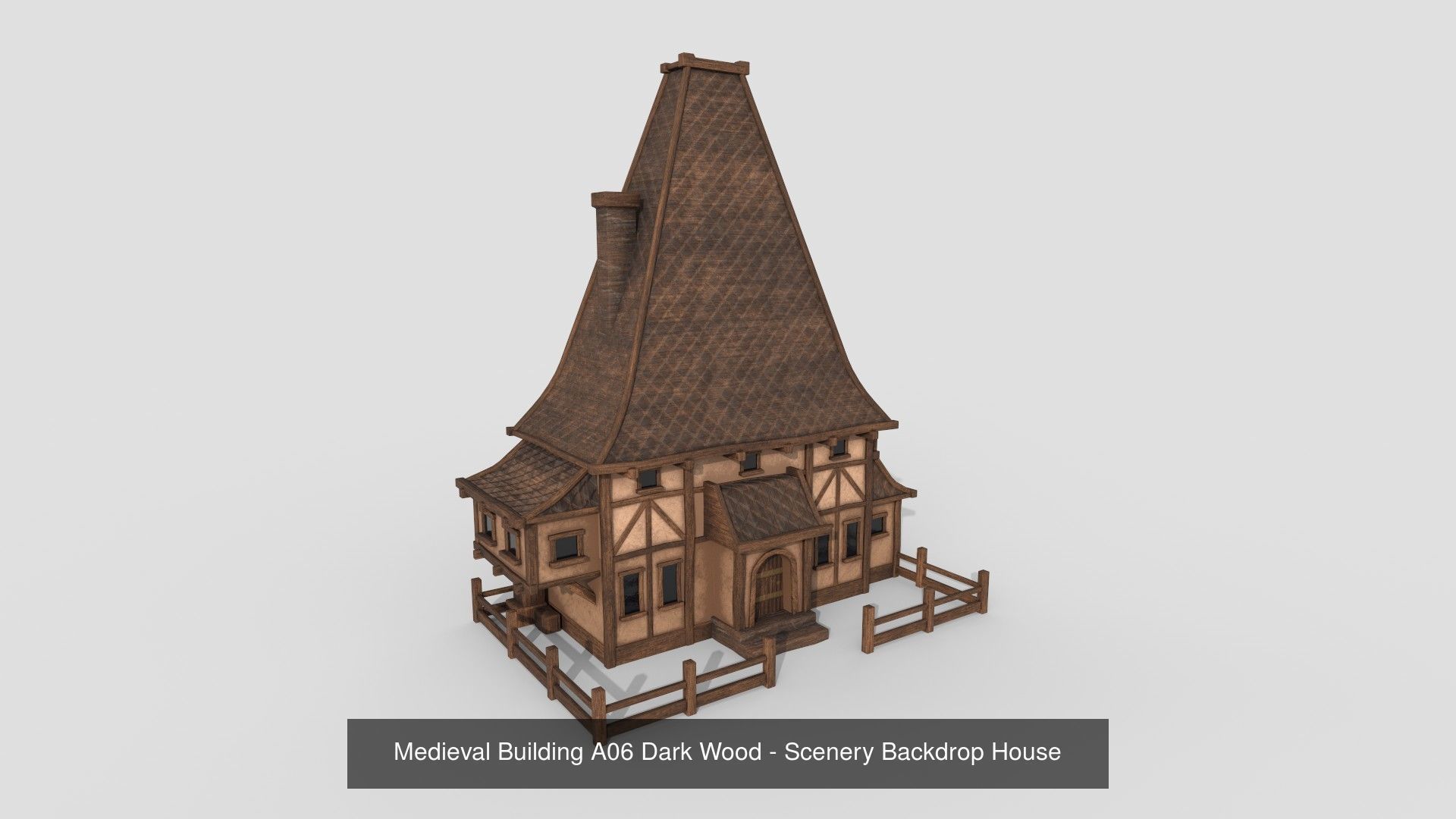 Medieval Building A Collection - Scenery Backdrop House _1