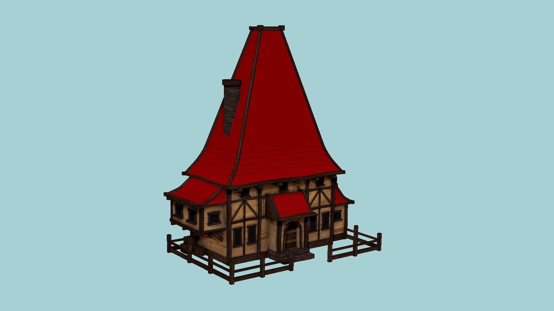 Medieval Building A Collection - Scenery Backdrop House _42