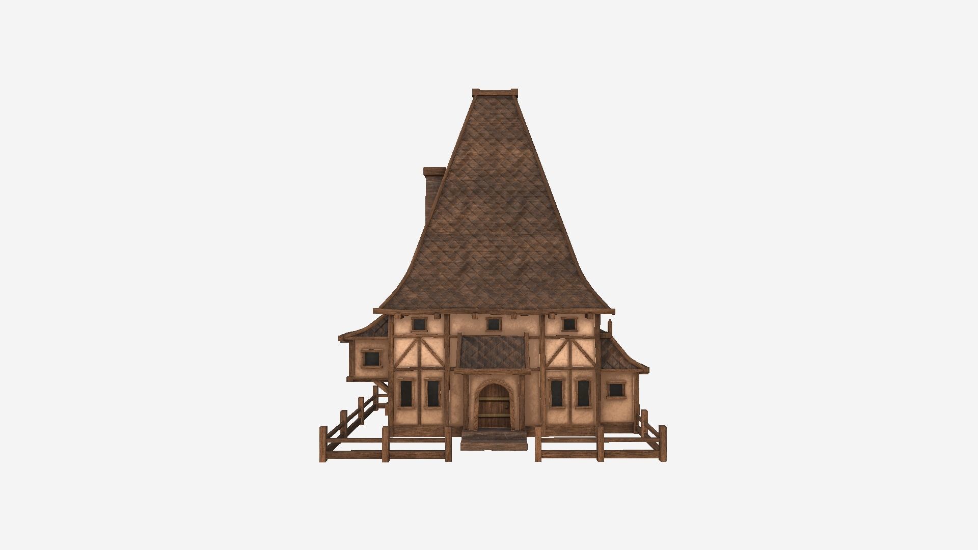 Medieval Building A Collection - Scenery Backdrop House _19
