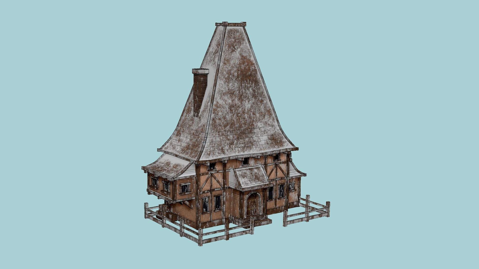 Medieval Building A Collection - Scenery Backdrop House _49