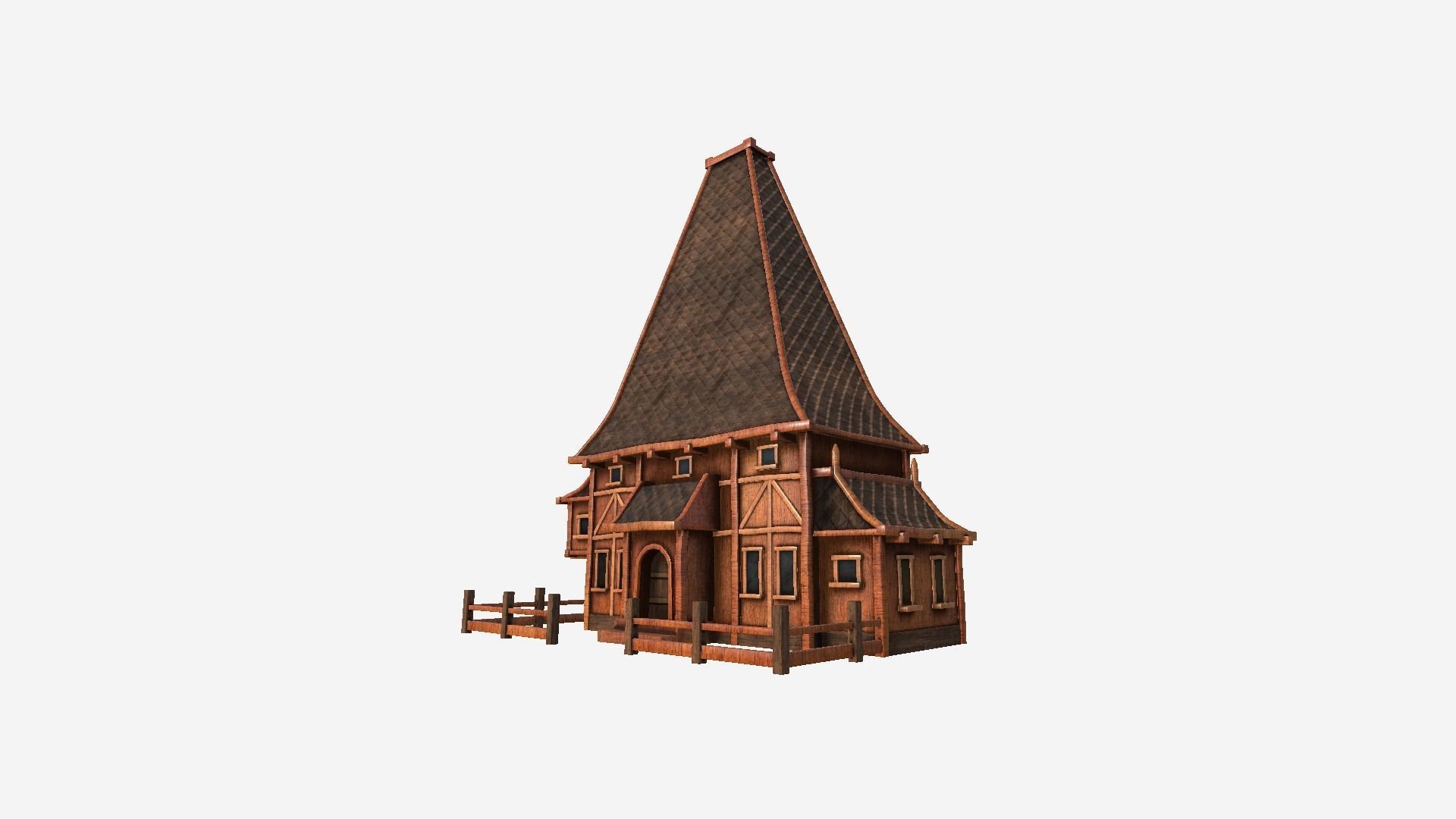 Medieval Building A Collection - Scenery Backdrop House _33