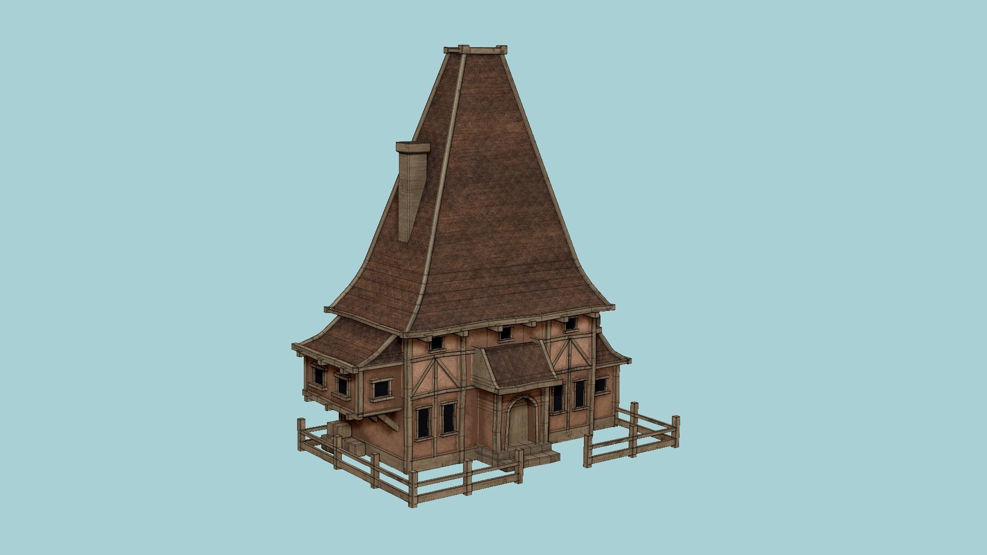 Medieval Building A Collection - Scenery Backdrop House _43