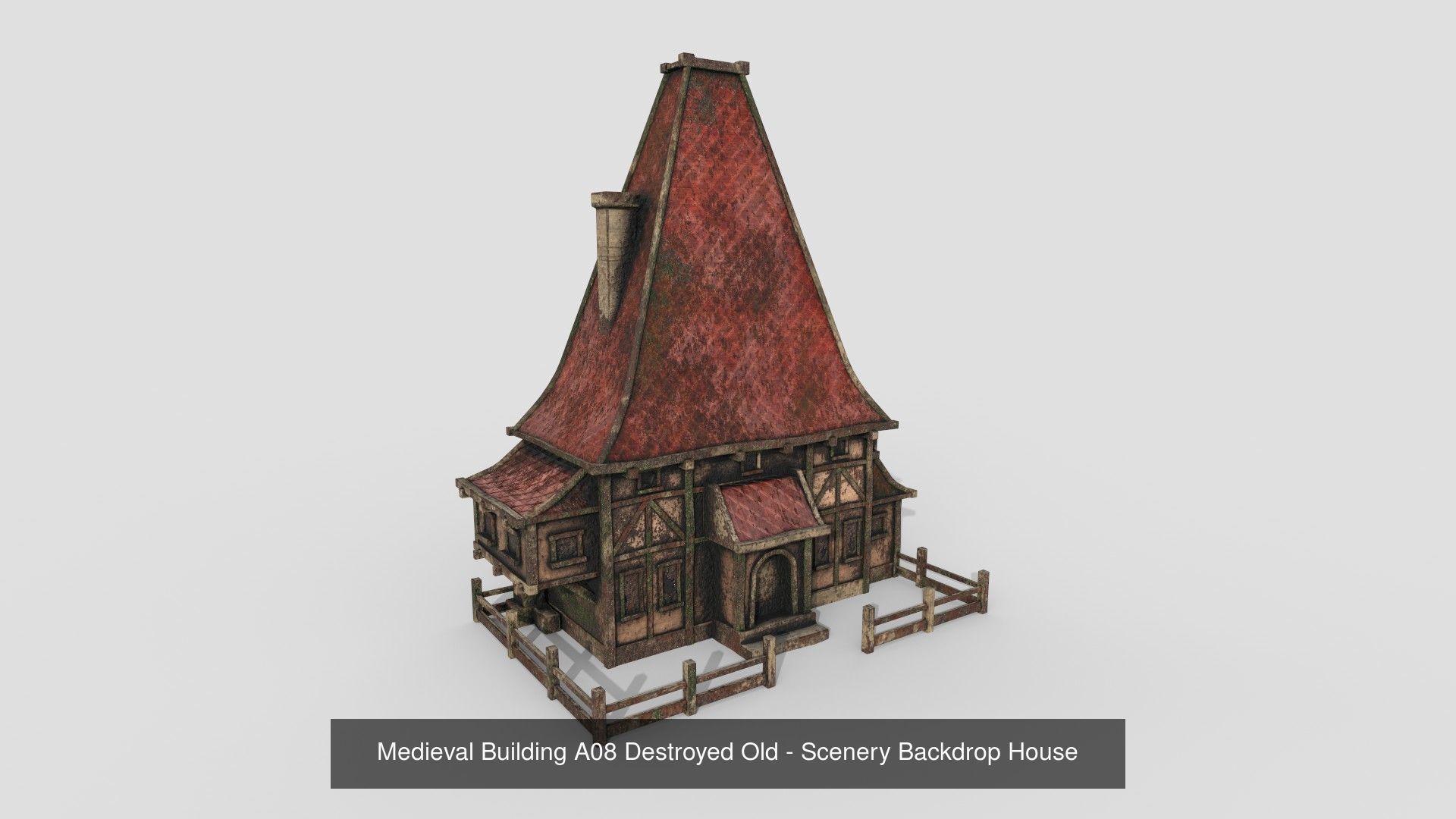Medieval Building A Collection - Scenery Backdrop House _3