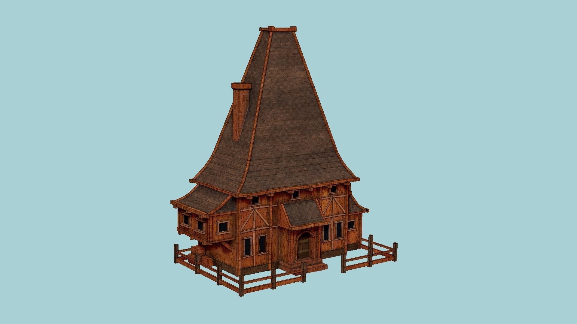 Medieval Building A Collection - Scenery Backdrop House _46