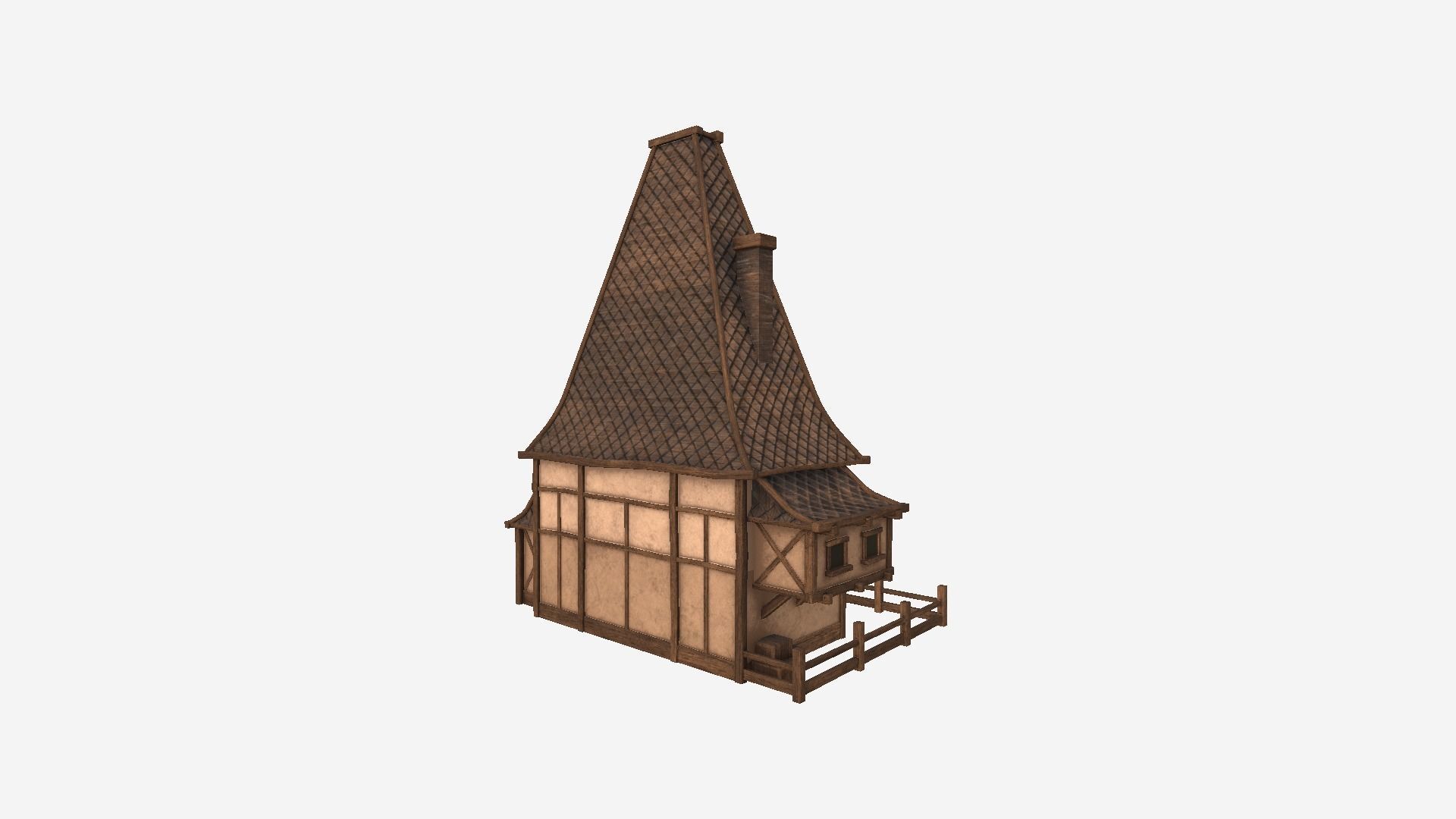 Medieval Building A Collection - Scenery Backdrop House _25