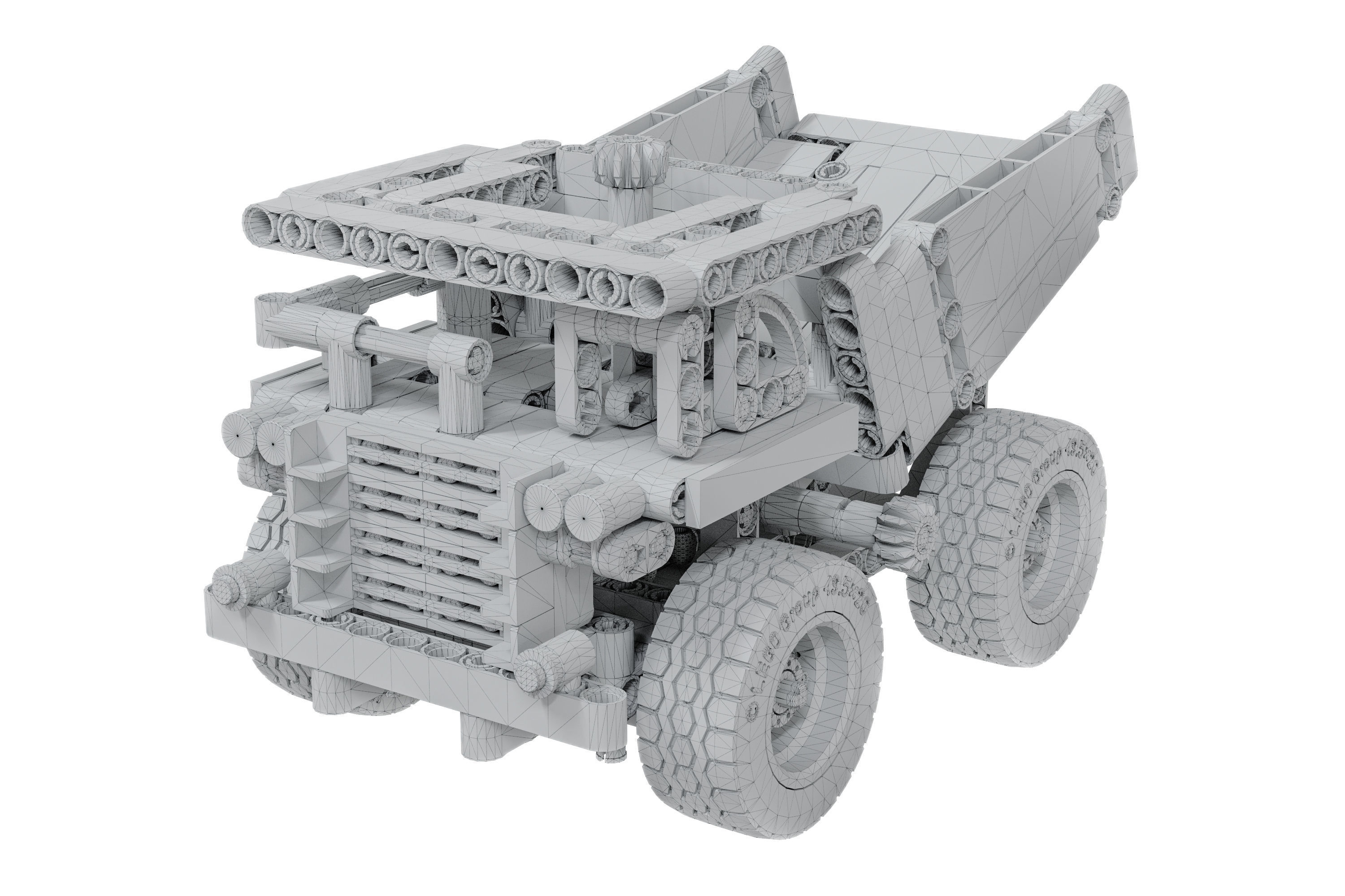 Designer LEGO TECHNIC Bucket Wheel Excavator 42055 3929 parts 3D model_6