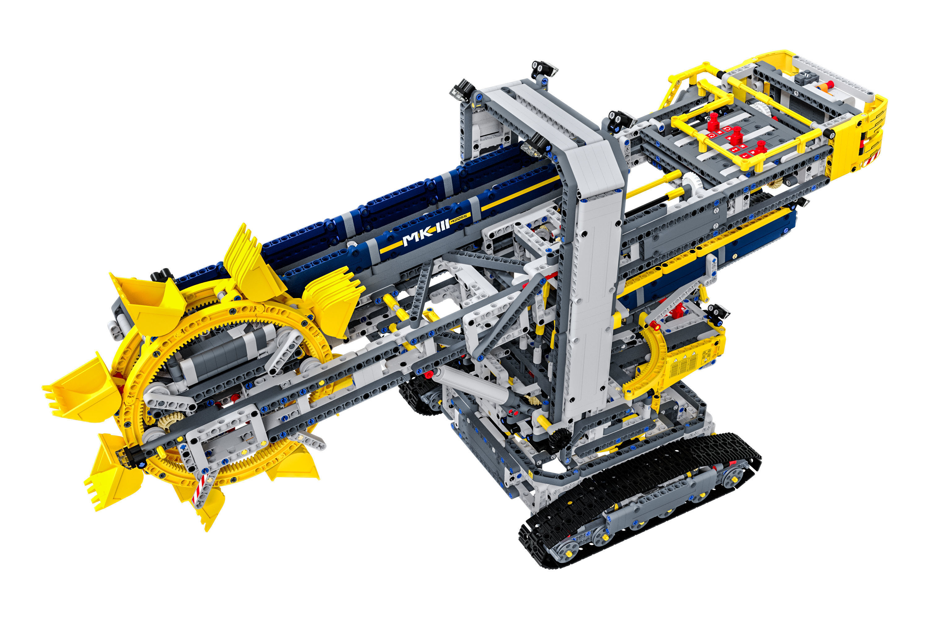 Designer LEGO TECHNIC Bucket Wheel Excavator 42055 3929 parts 3D model_2