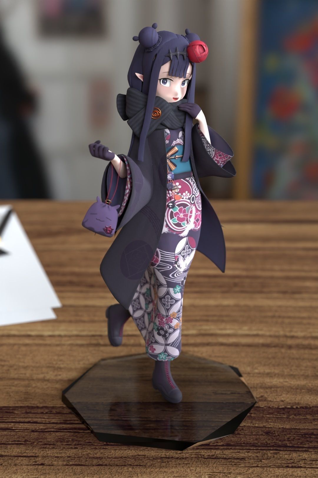 Ninomae Inanis 3D model_1