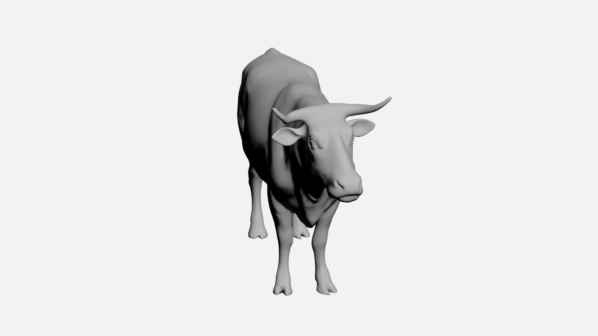 Ox-wild animals 3D model_4
