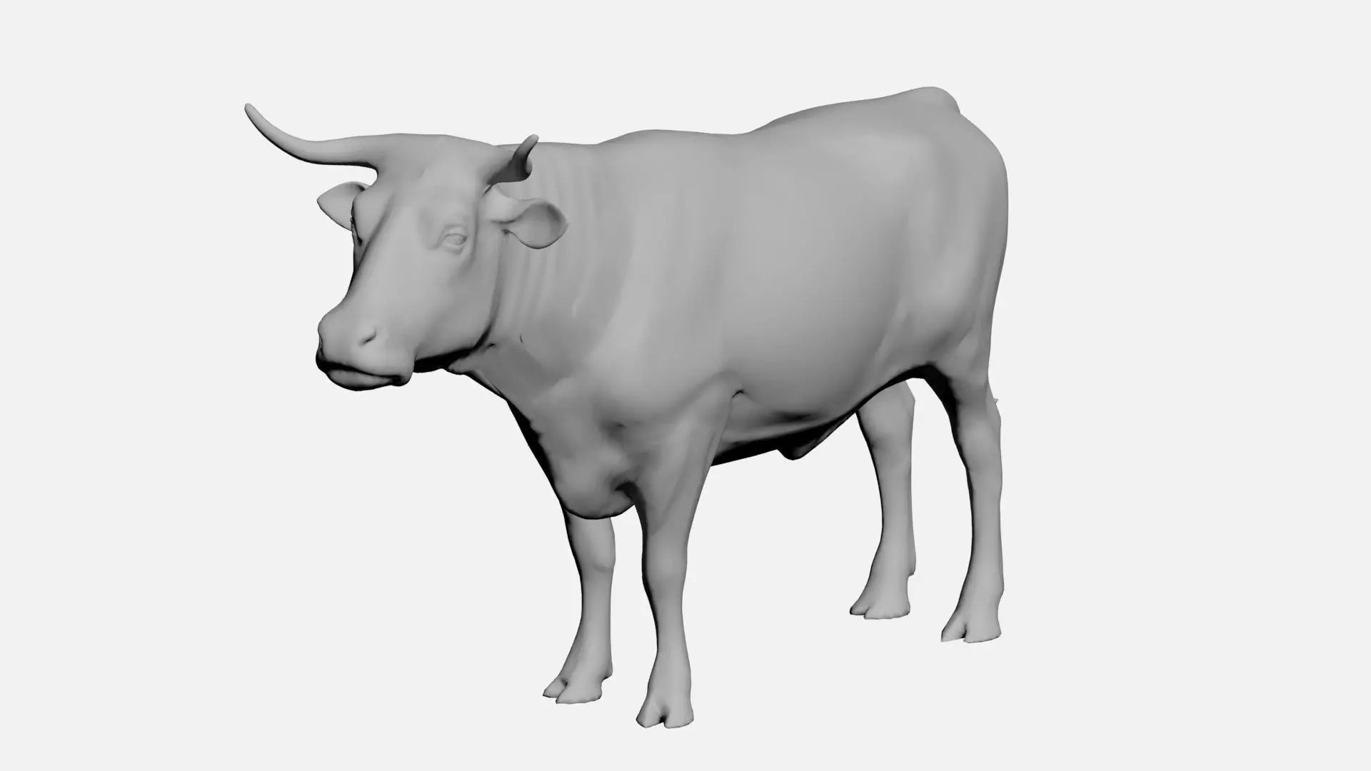 Ox-wild animals 3D model_0
