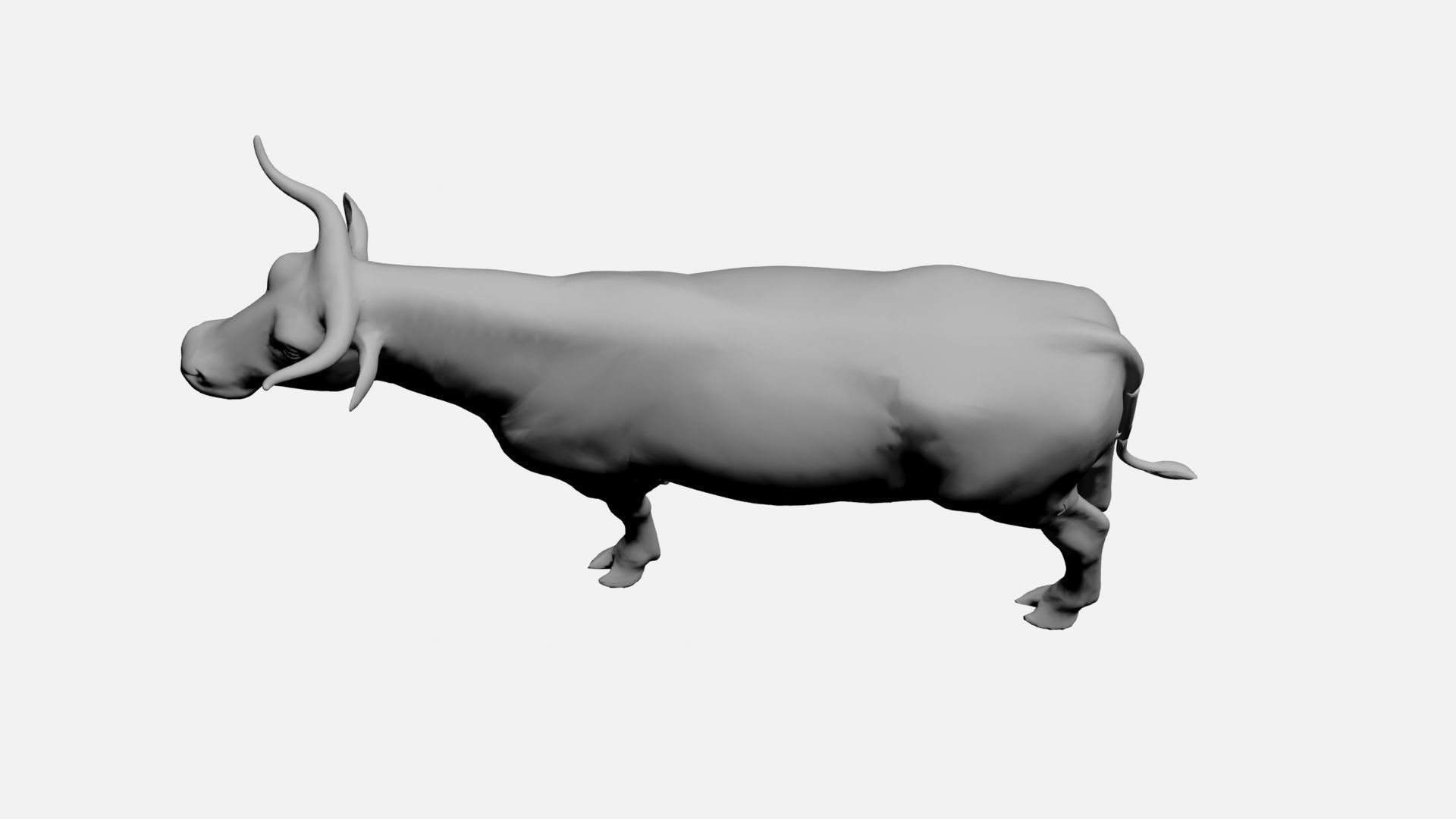 Ox-wild animals 3D model_5