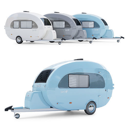 The nuCamp Barefoot Caravan 3D model