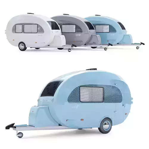 The nuCamp Barefoot Caravan 3D model