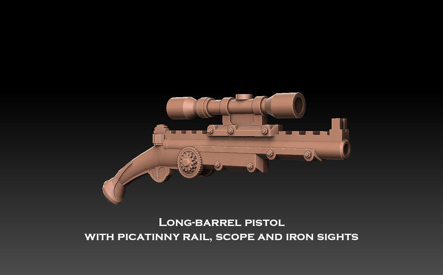 Steampunk Pistols Megapack 3D print model_16