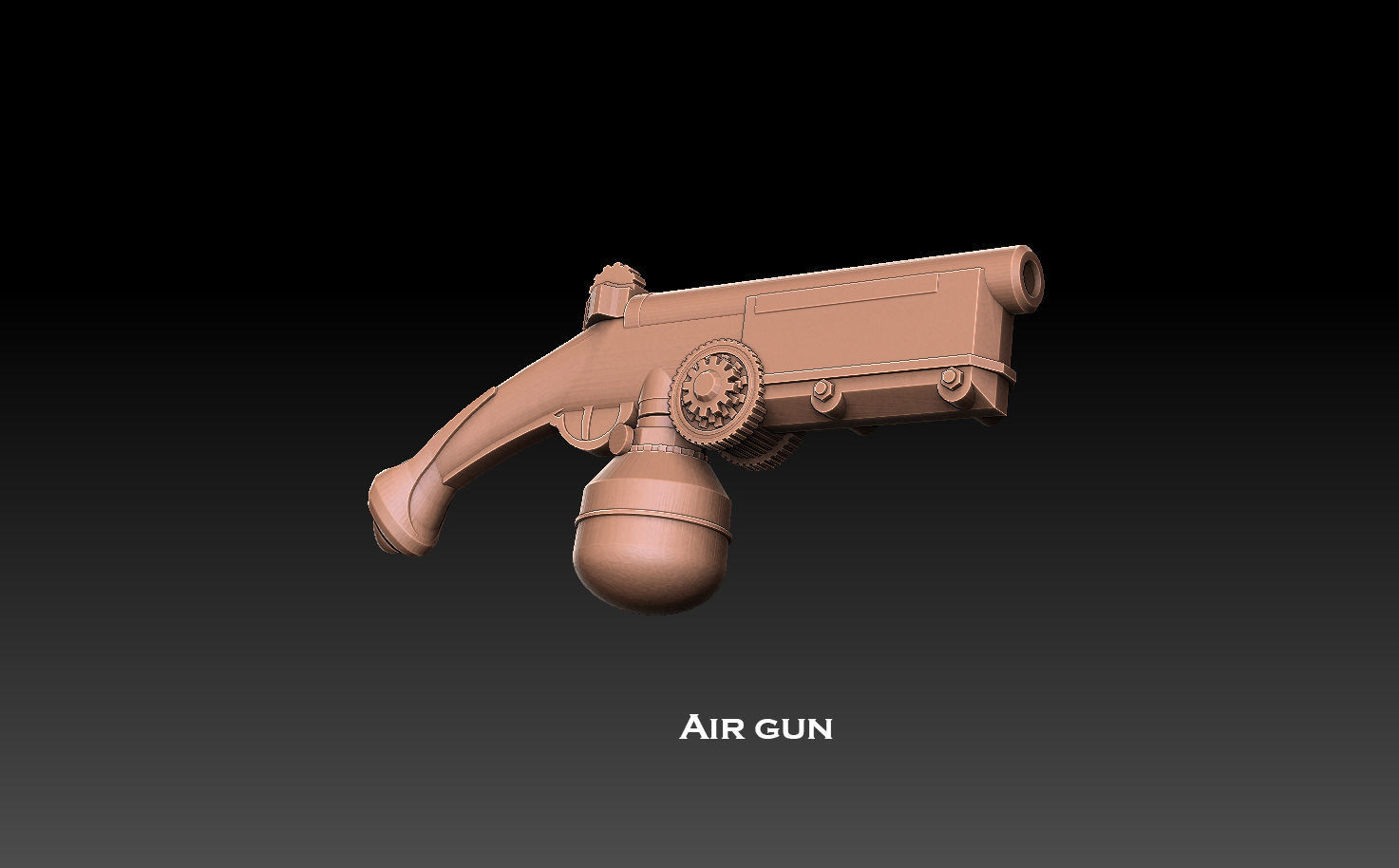 Steampunk Pistols Megapack 3D print model_3