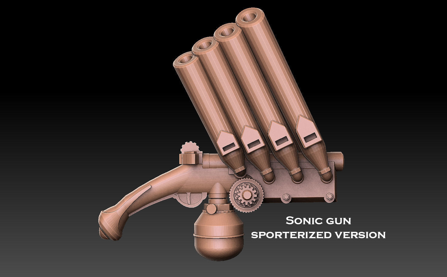 Steampunk Pistols Megapack 3D print model_24