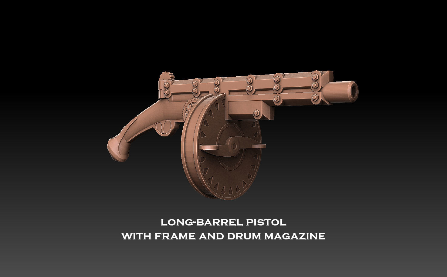 Steampunk Pistols Megapack 3D print model_10