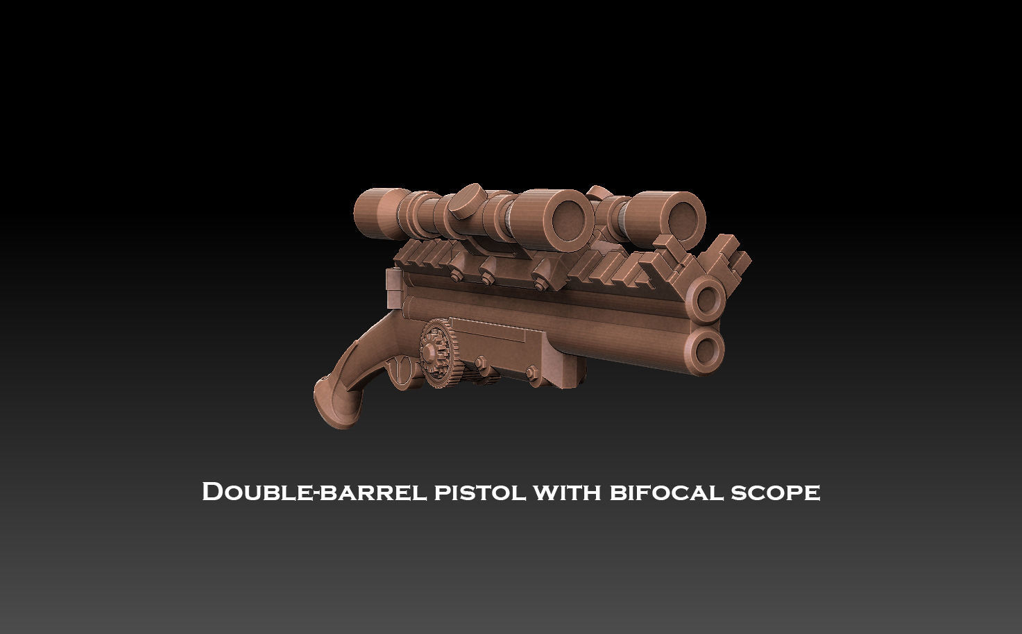Steampunk Pistols Megapack 3D print model_2