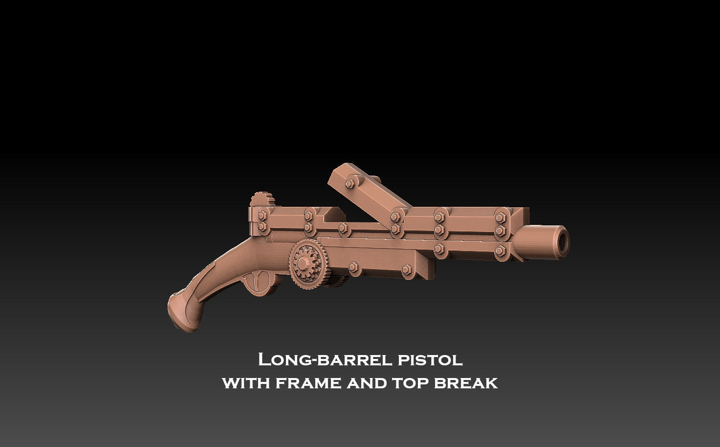Steampunk Pistols Megapack 3D print model_12