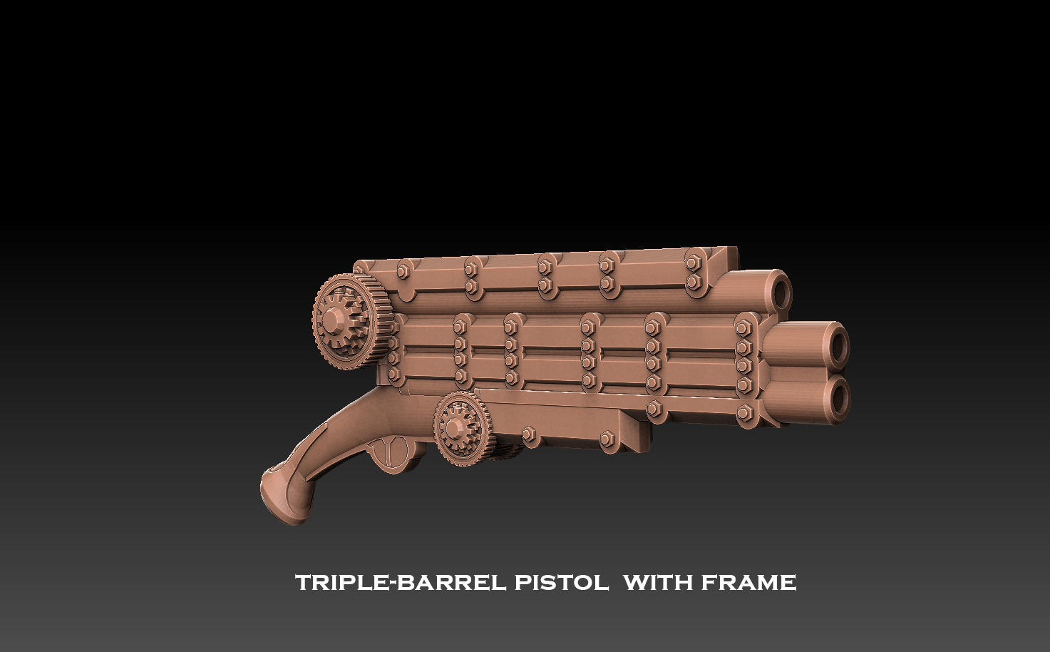 Steampunk Pistols Megapack 3D print model_28