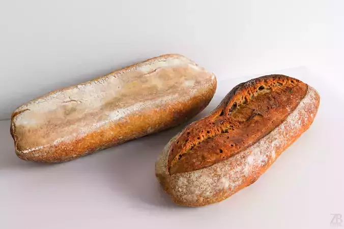 Bread 3D model