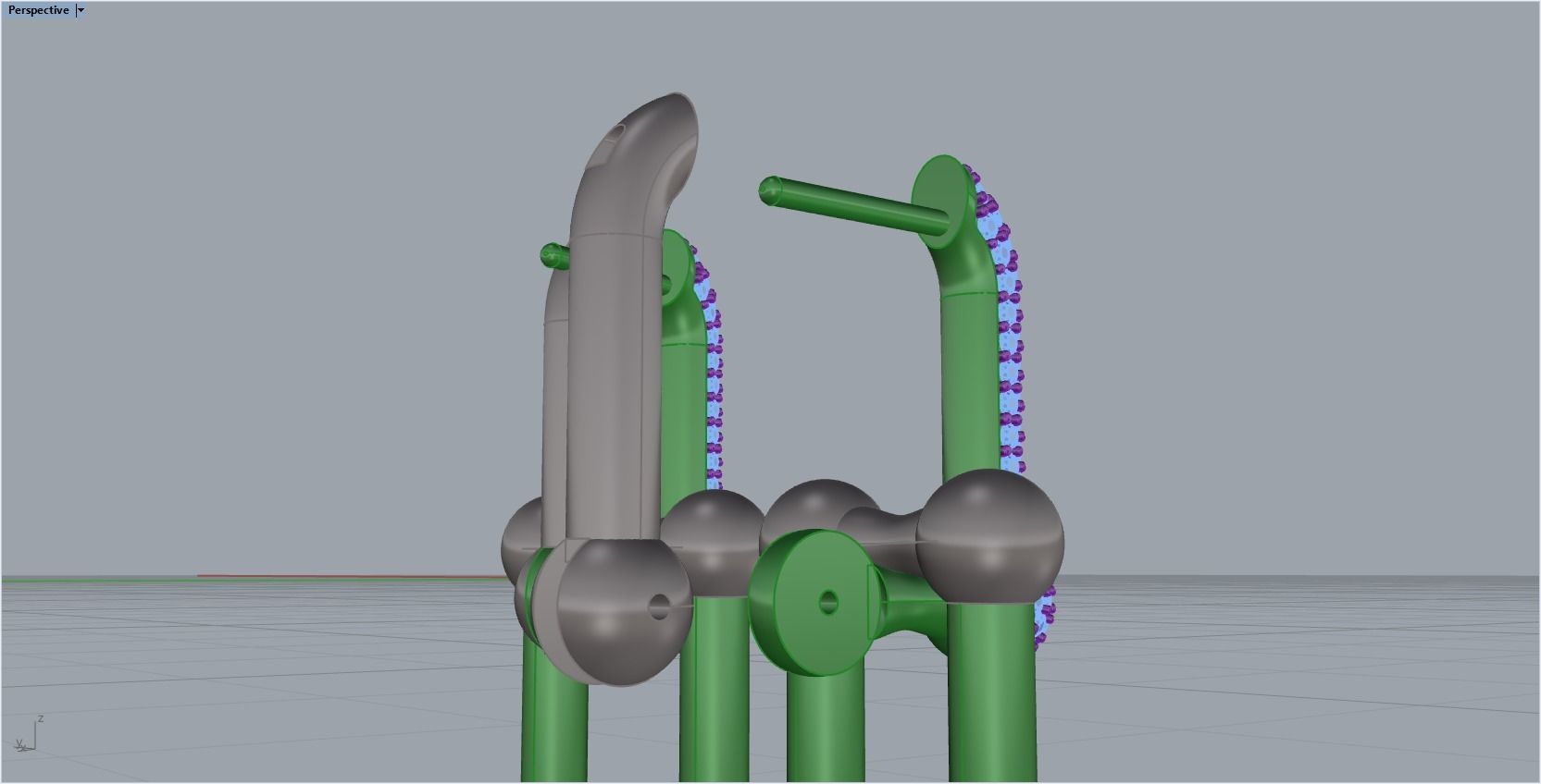 tiffany earrings with large links with bright diamonds 3D print model_28