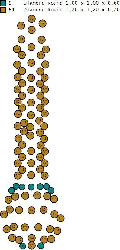 tiffany earrings with large links with bright diamonds 3D print model_7