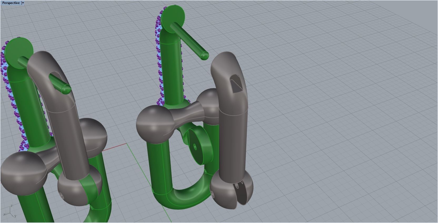 tiffany earrings with large links with bright diamonds 3D print model_29