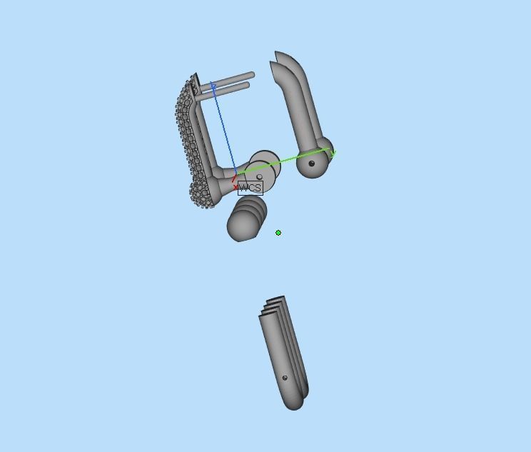 tiffany earrings with large links with bright diamonds 3D print model_38