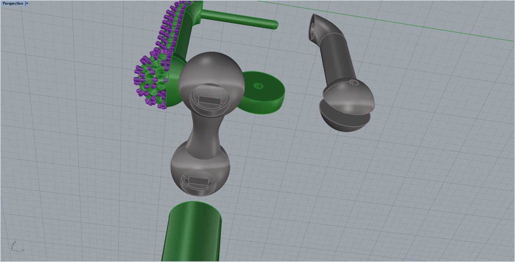 tiffany earrings with large links with bright diamonds 3D print model_34