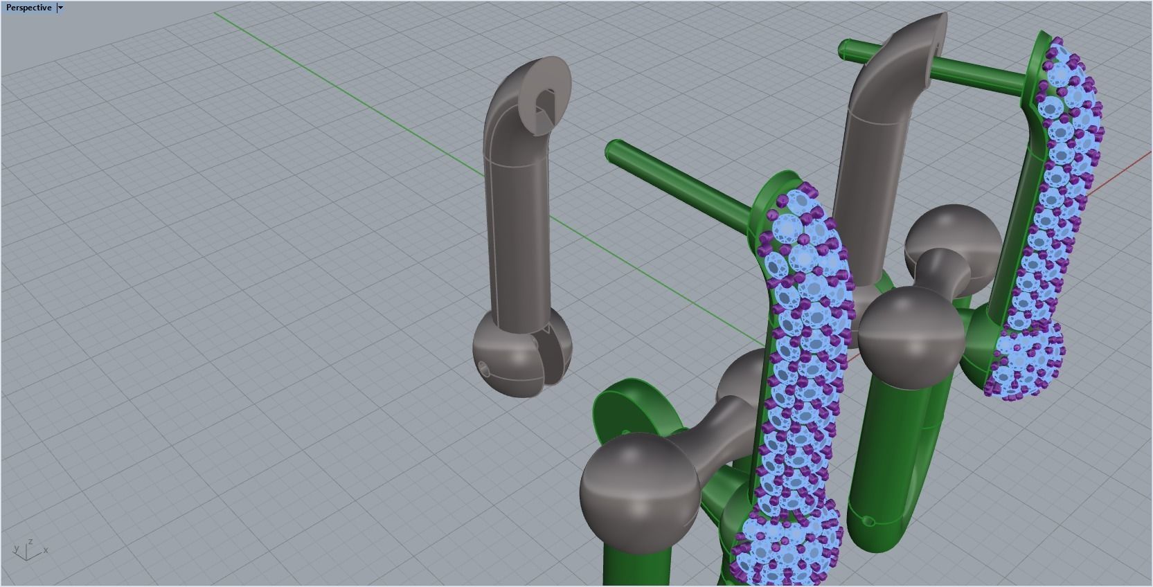 tiffany earrings with large links with bright diamonds 3D print model_27