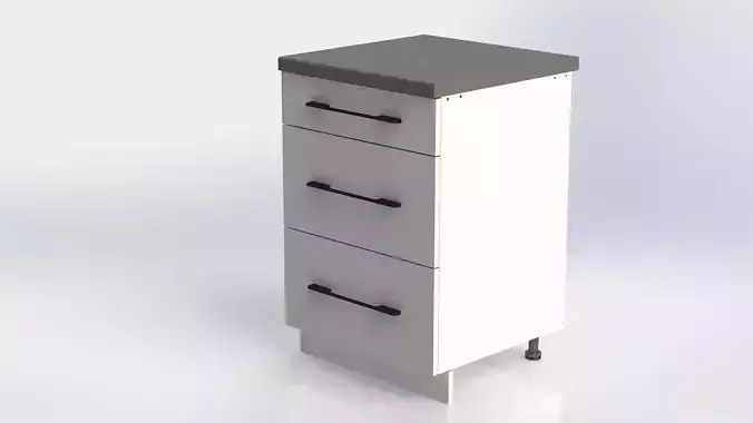 kitchen unit with drawers