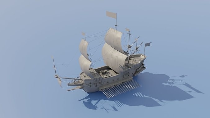 Galleon Ship 3D model