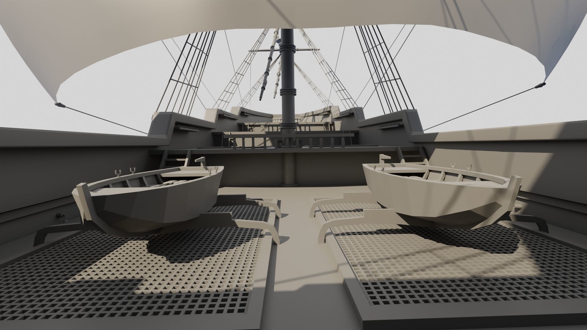 Galleon Ship 3D model_5