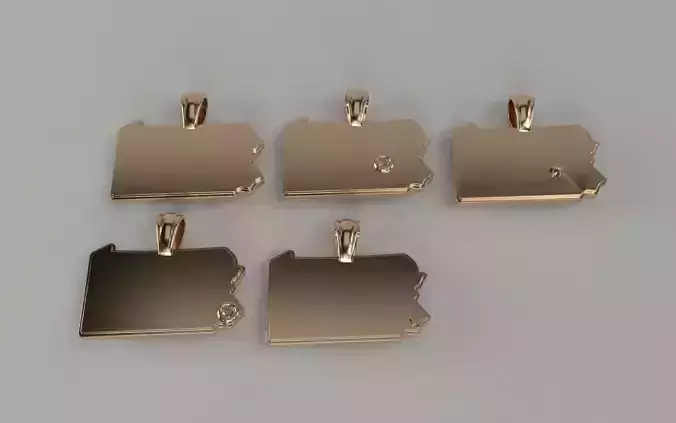 US State Flag Pendants - Pennsylvania