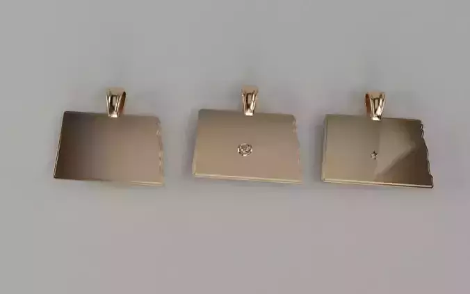 US State Flag Pendants - North Dakota