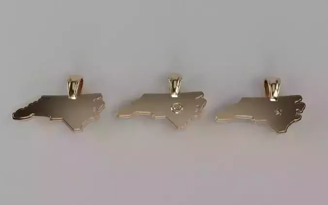US State Flag Pendants - North Carolina