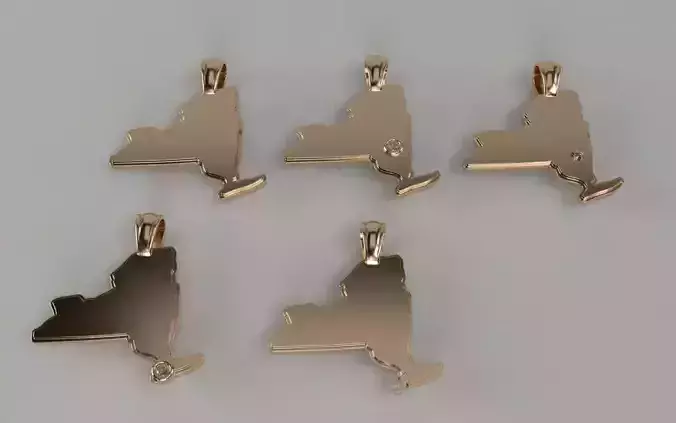 US State Flag Pendants - New York
